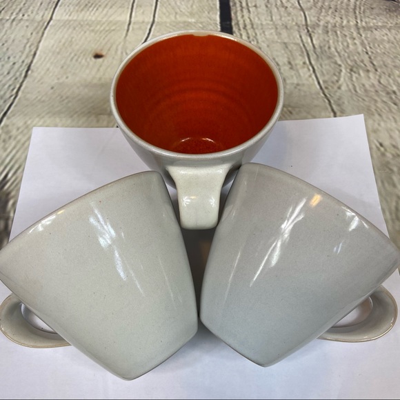 Jonathan Adler OJAI white mugs orange inside - Picture 8 of 12